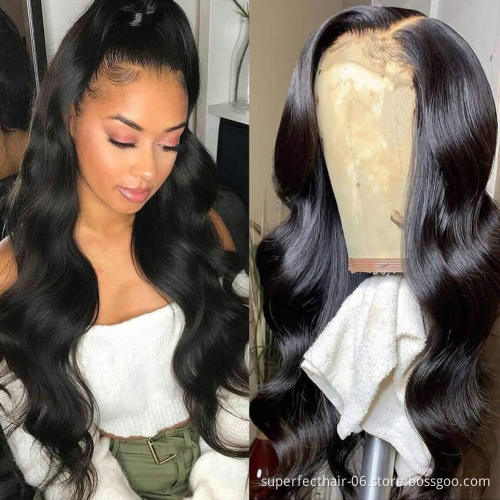 Wholesale Vendors Brazilian Virgin Hair 4*4 360 Lace Frontal Wig For Black Women Body Wave 13*6 13*4 Lace Front Human Hair Wigs